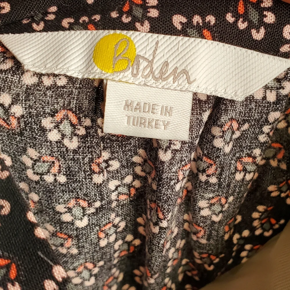 Boden Tie Waist Detail Midi Dress Size 6 - Picture 8 of 10